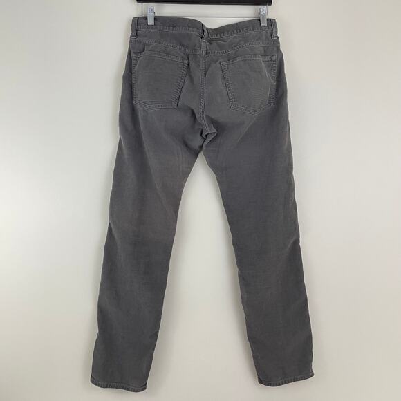 J. Crew Corduroy Pants Men's W30 x  L32 (Actual 32x30.5) Gray Preppy Academia - Picture 2 of 8